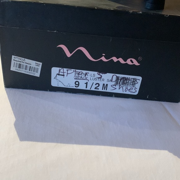 BNWOT Nina Ricci “Reena” Luster Black Heel 3” - Picture 6 of 11